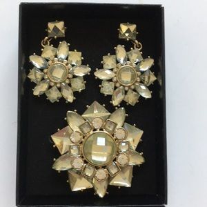 AVON Ladies Earrings and Brooch gift set